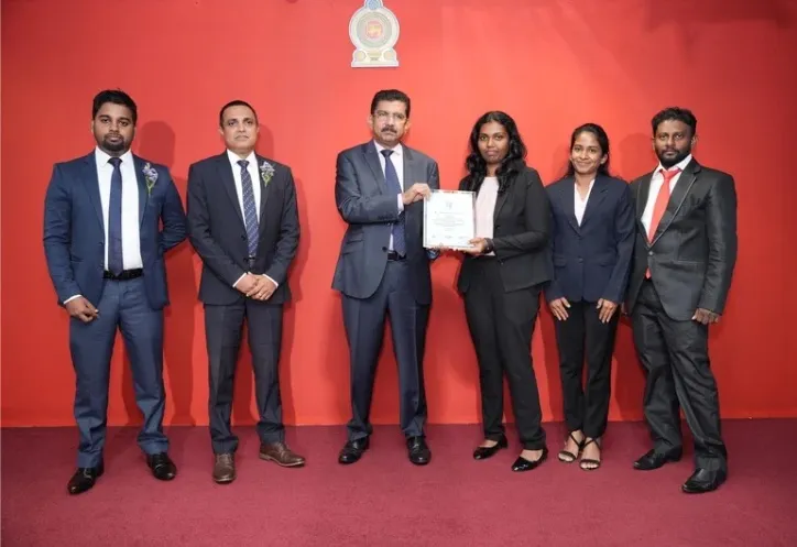 MAS representatives receiving an award at the ceremony