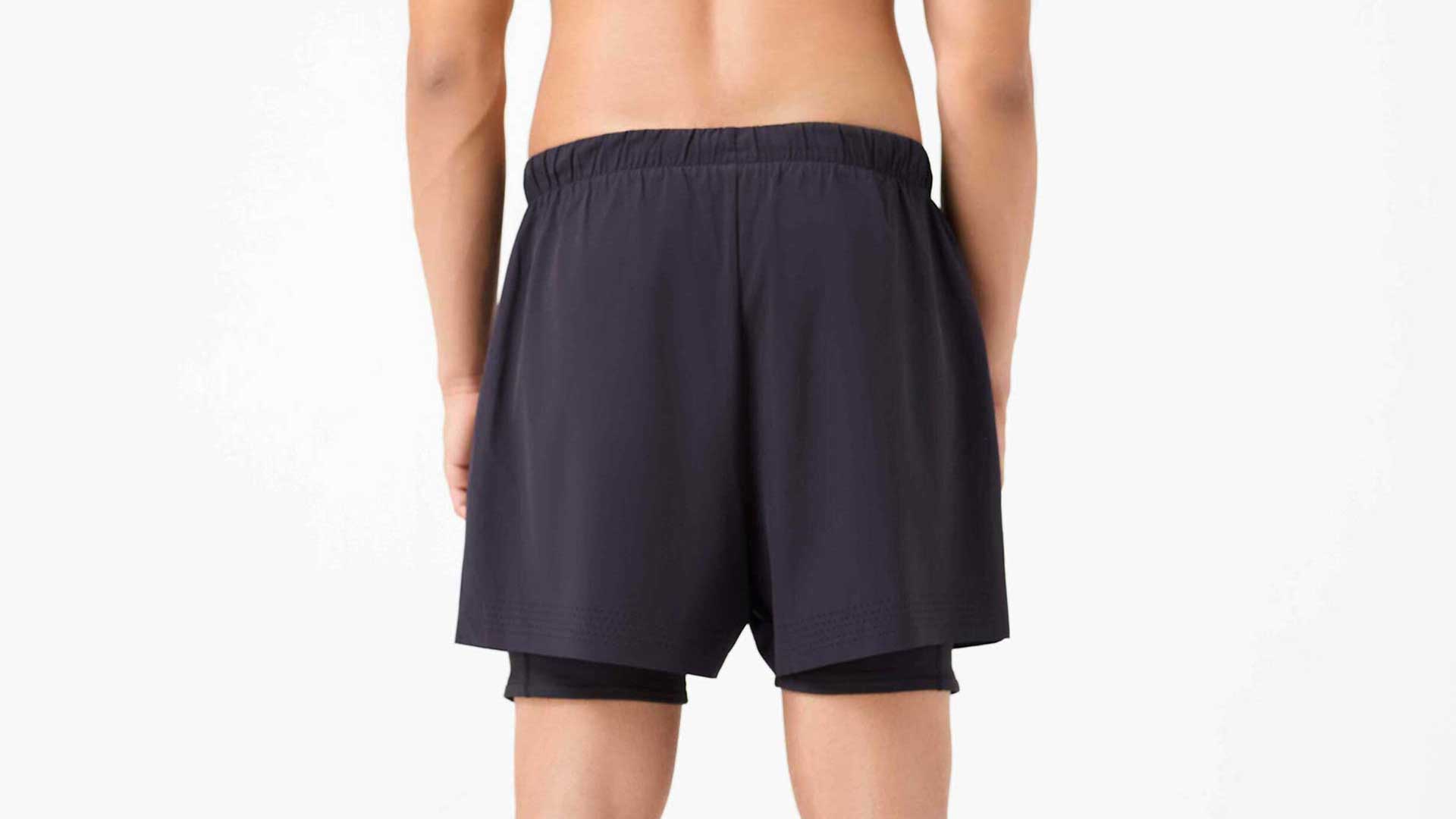 Black light weight shorts for men